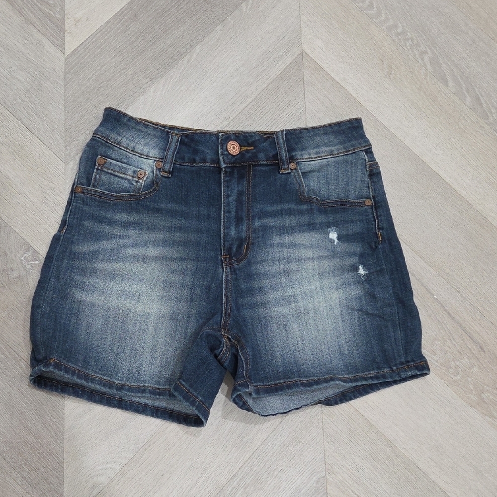 Indigo Rein Distressed Denim Shorts, Size 9